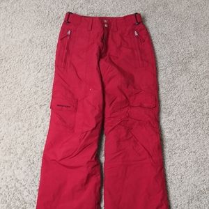 Body glove Women pants ski snowboarding winter sport sz S Snow red